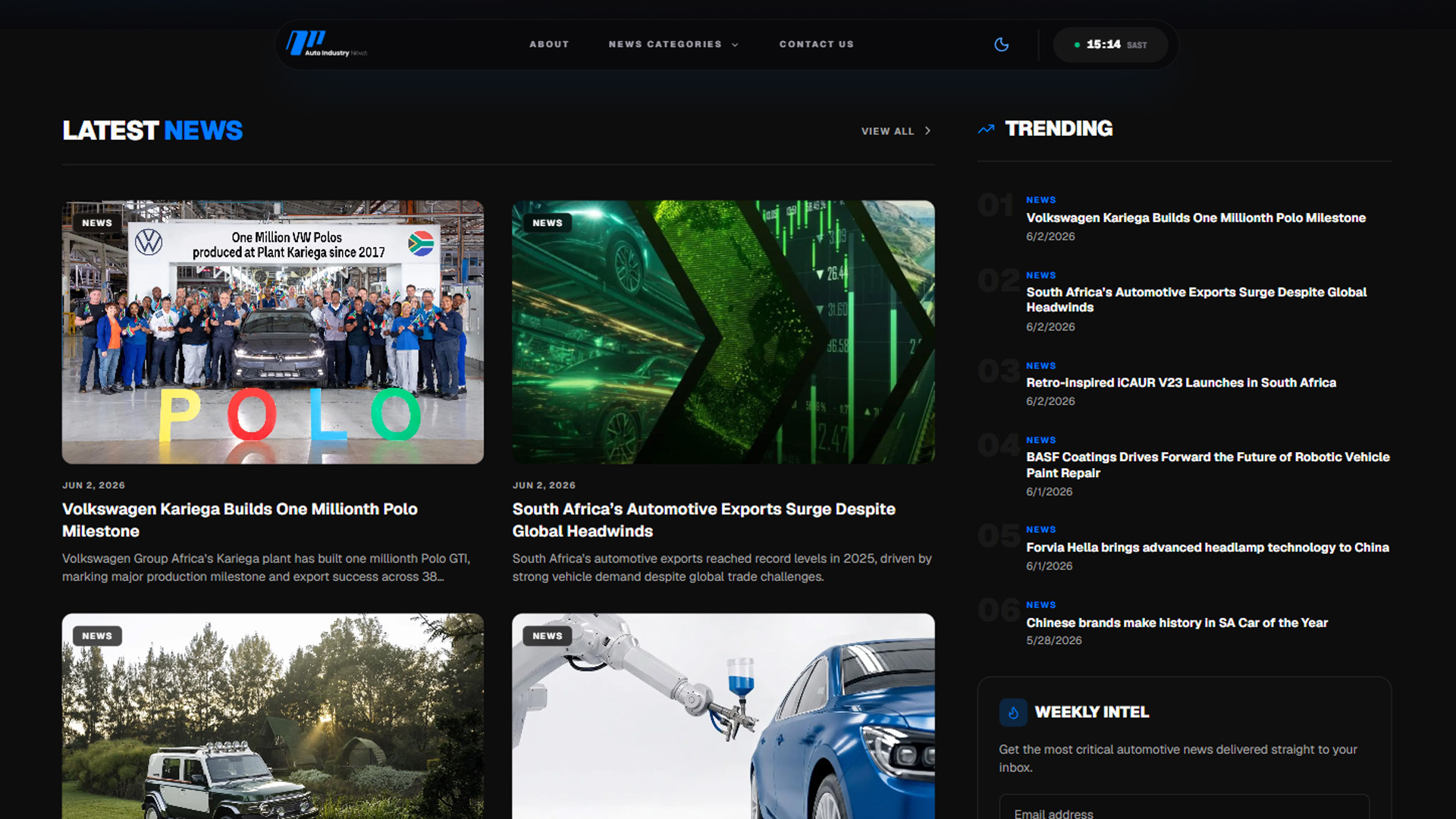 Auto Industry News Screenshot 2